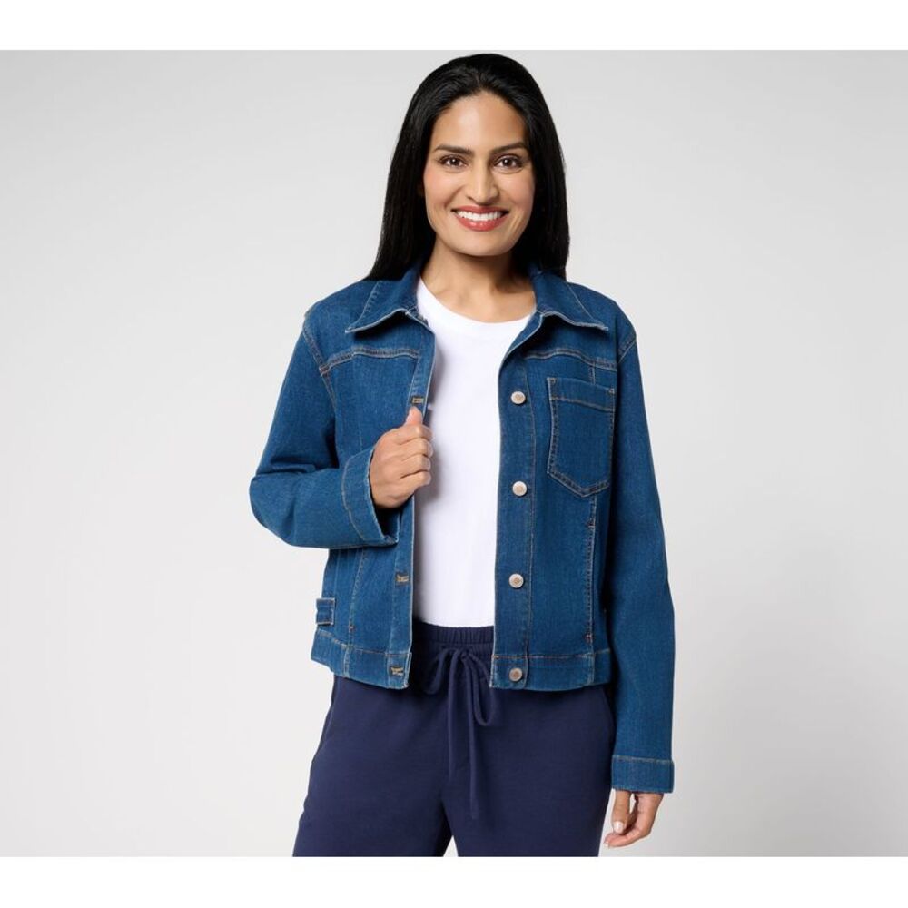 Anybody Women's Jacket Sz M Casual Denim Blue